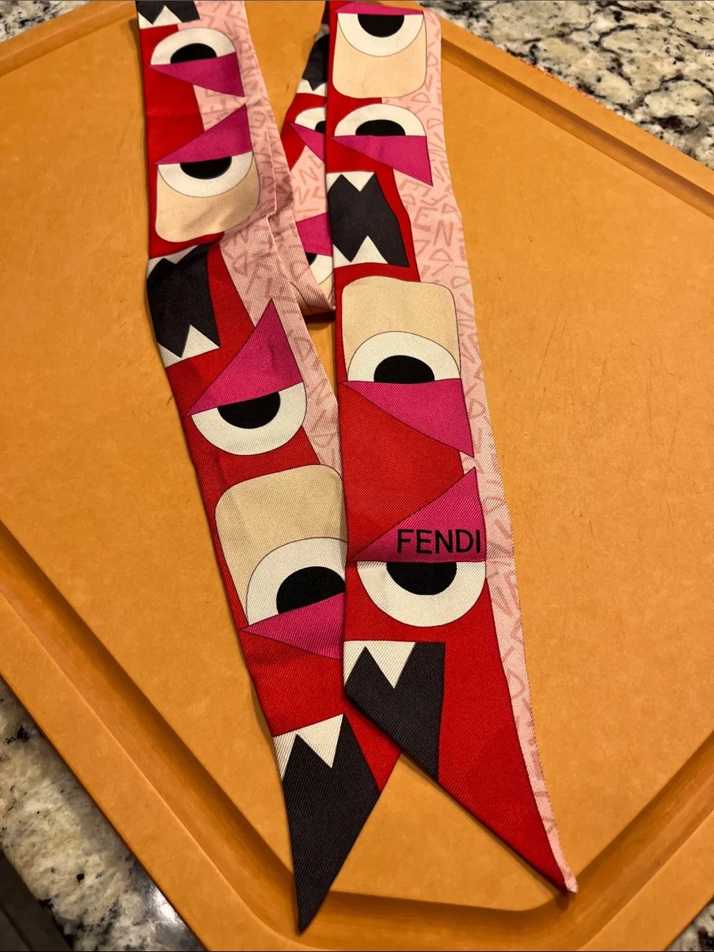 Fendi Pink, Red & Black Monster-Eye Twilly